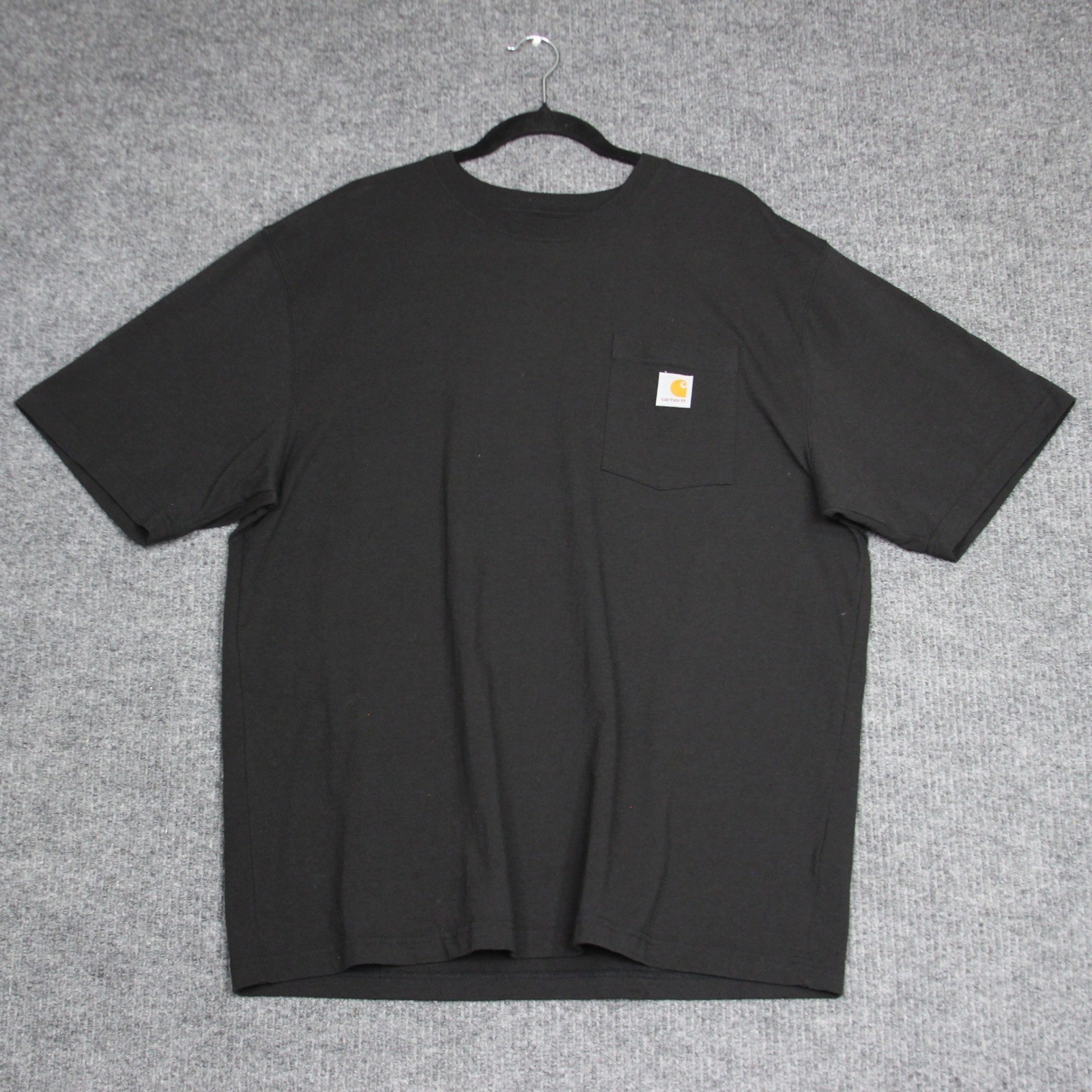 Carhartt T Shirt Mens Large Black Loose Fit Pocket Tee Workwear Utility gallery