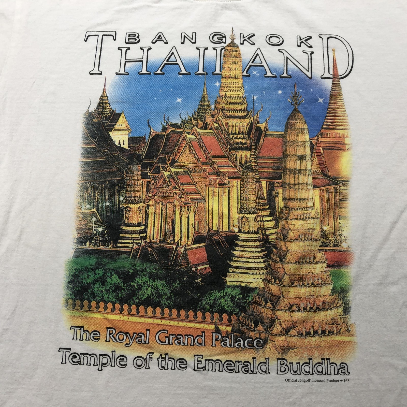 Bangkok Thailand Shirt Mens Large White Royal Grand Palace Temple Graphic Tee gallery