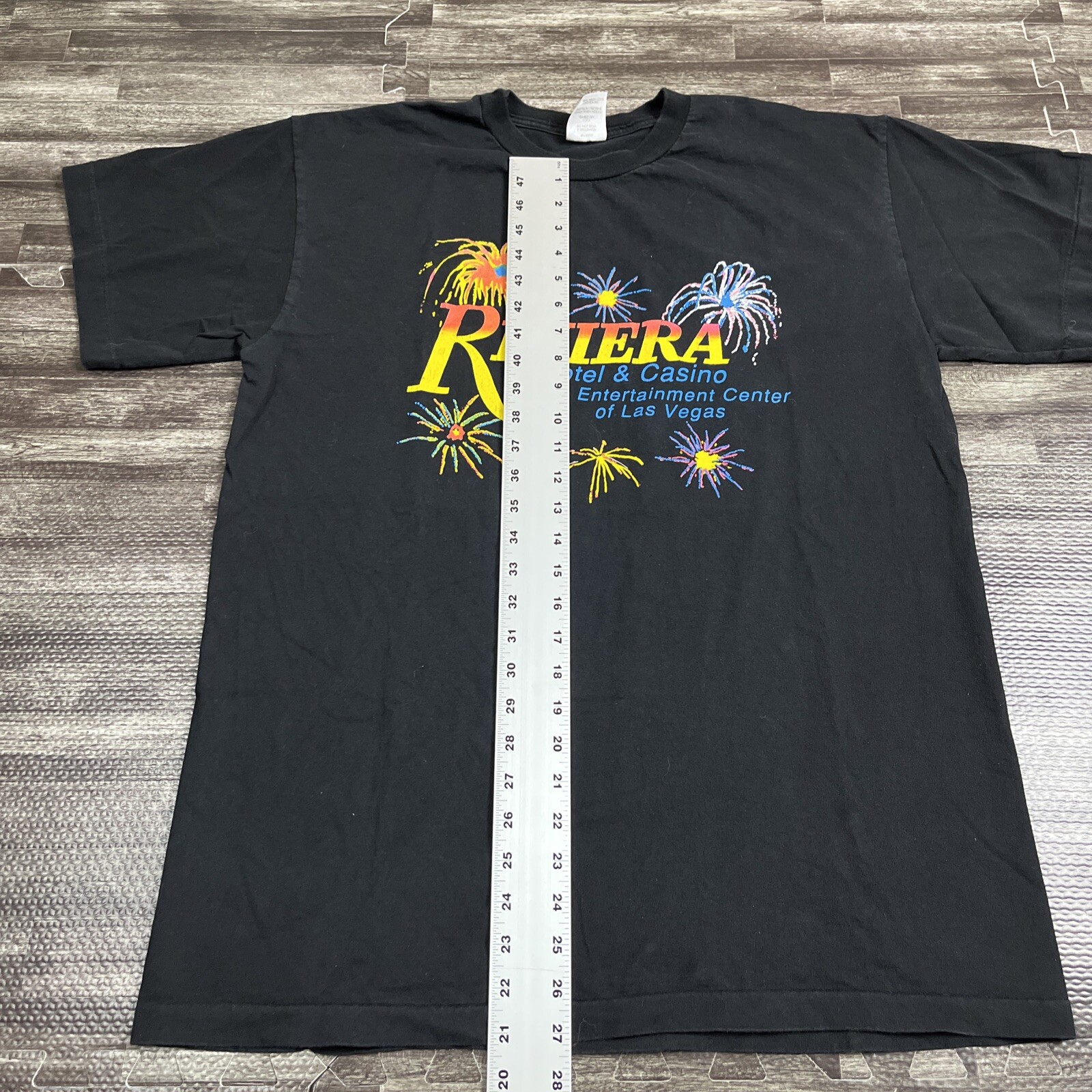 Vintage Riviera Hotel & Casino Single Stitch Graphic Tshirt XL Black VTG 90s gallery