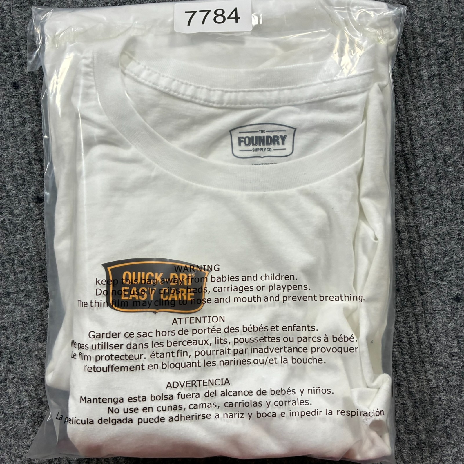 The Foundry Supply Co. Mens T-Shirt Size 4XLT White Casual Quick Dri Easy Care gallery