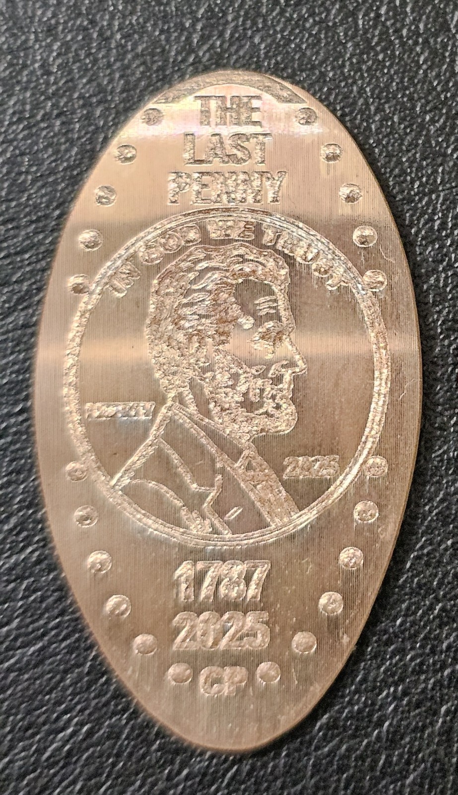 The Last Penny 2025, Smashed, Pressed, Elongated Penny