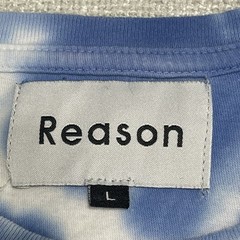REASON TIE DYE BLUE, PINK, WHITE GRAPHIC 100% CottonT SHIRT MEN SIZE L