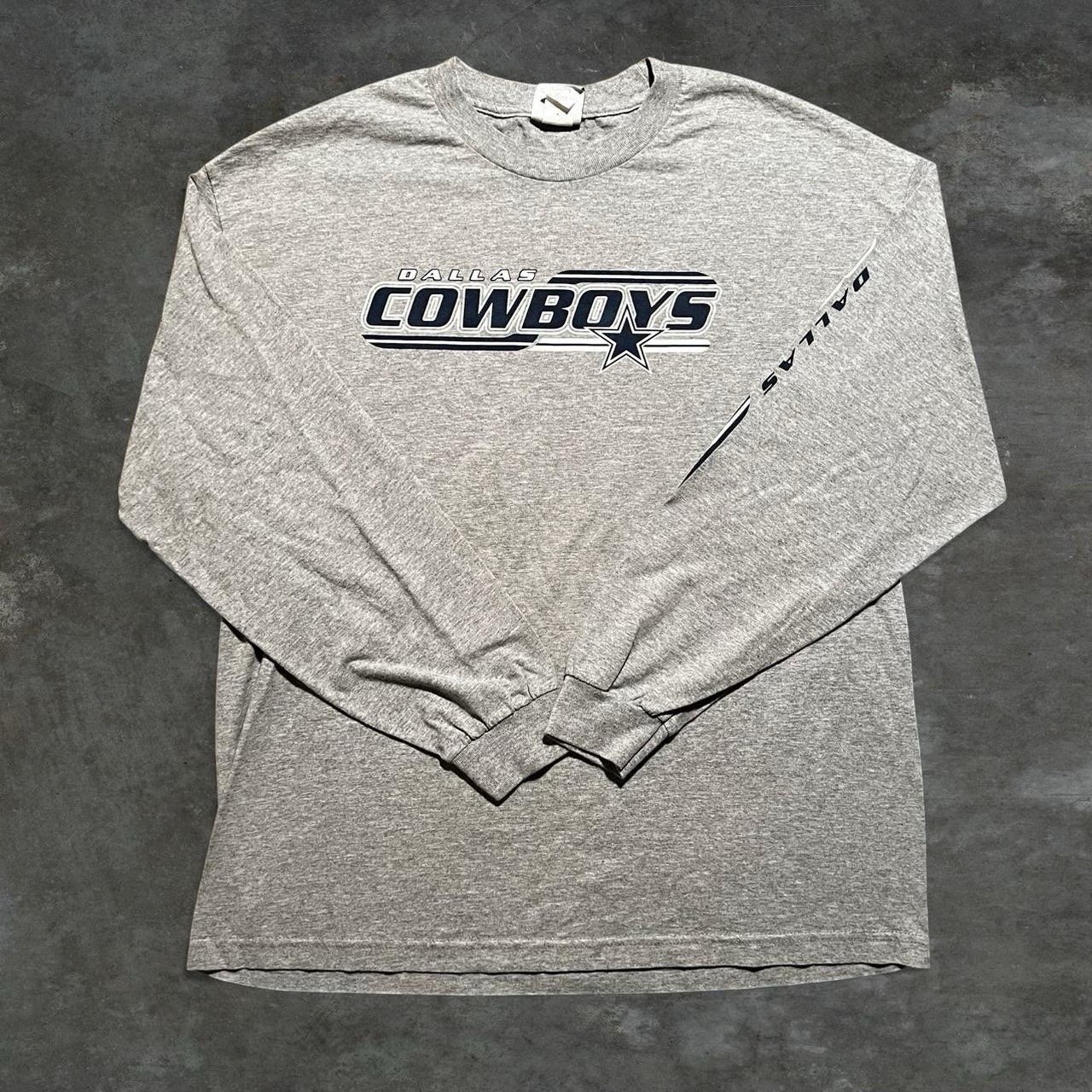 Vintage Dallas Cowboys NFL Gray Long Sleeve T-Shirt Size XL