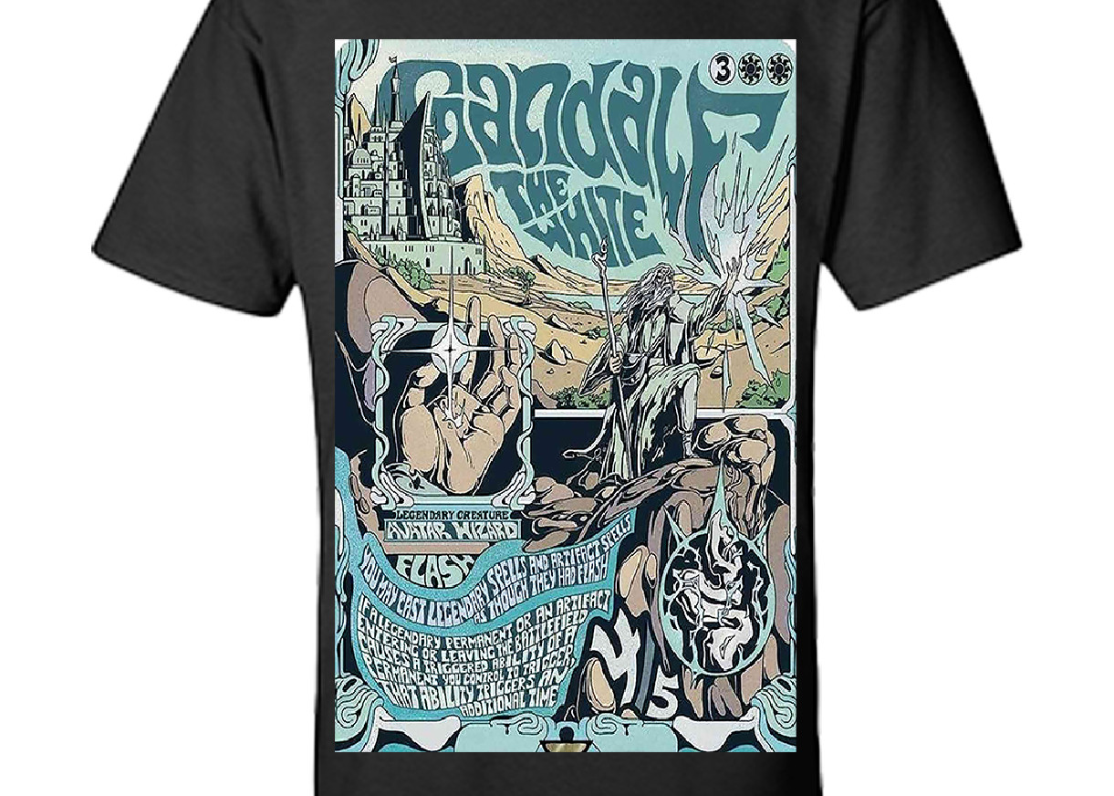 The Lord Of The Rings Gandalf The White Shirt S-3XL Gandalf MTG Graphic T Shirt gallery