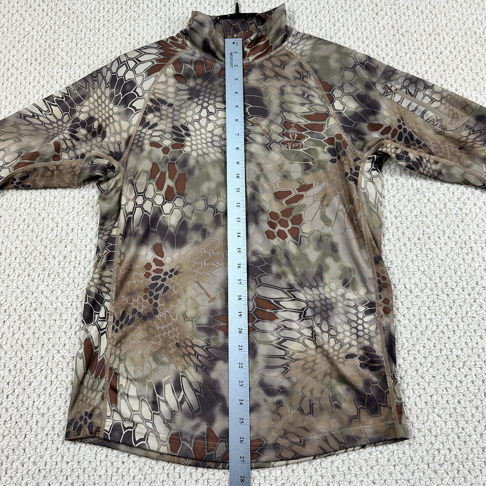 Kryptek Valhalla 1/4 Zip Pullover Mens S Highlander Camouflage Tactical Shirt gallery