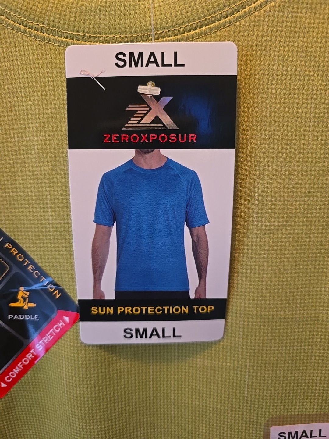 NEW Men's Zeroxposur Sun Protection Top Lime Dione Small $48.00 Retail NWT gallery