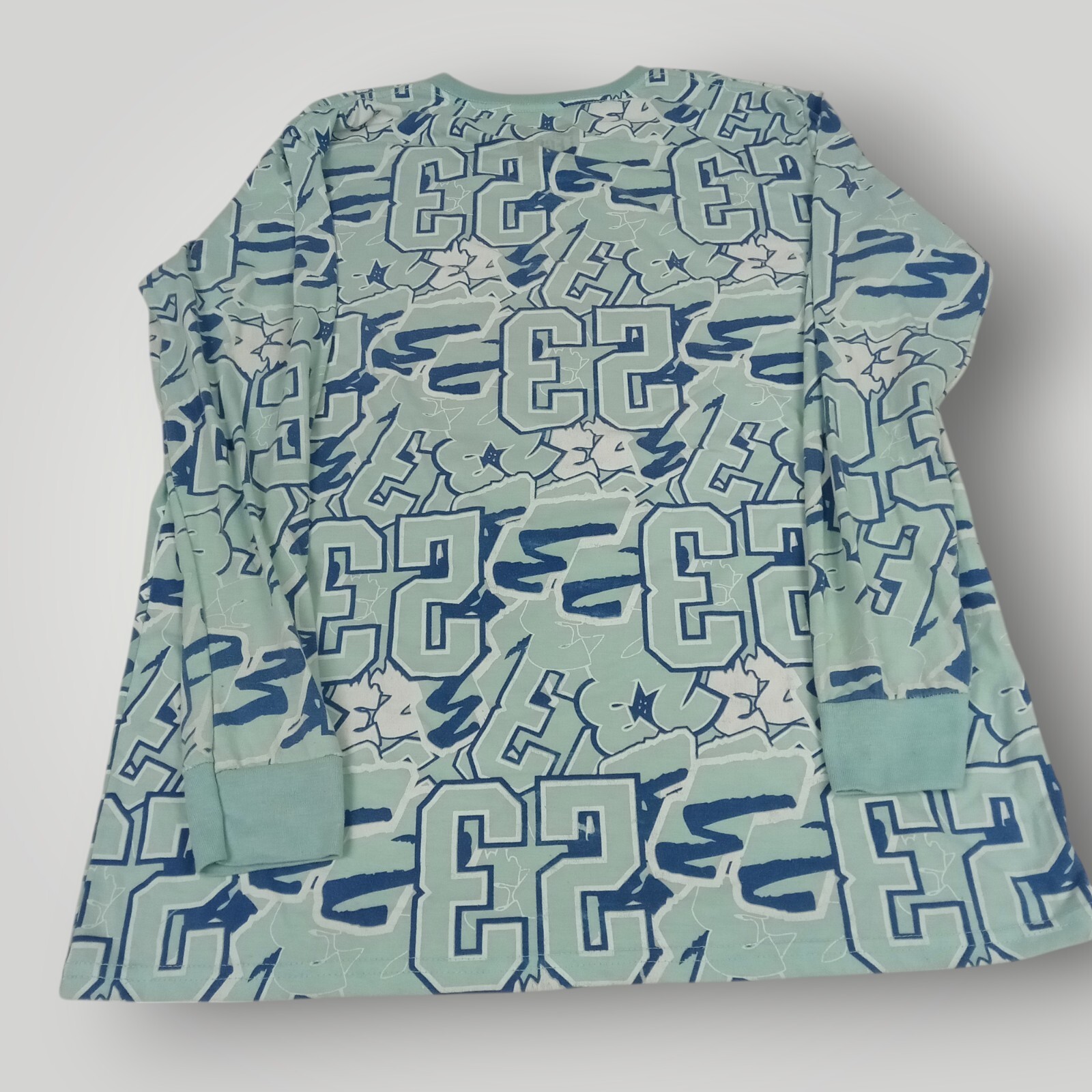 OG Legend 23 Men’s L Turquoise Long Sleeve Teddy Bear Drip Graphic T `Shirt gallery