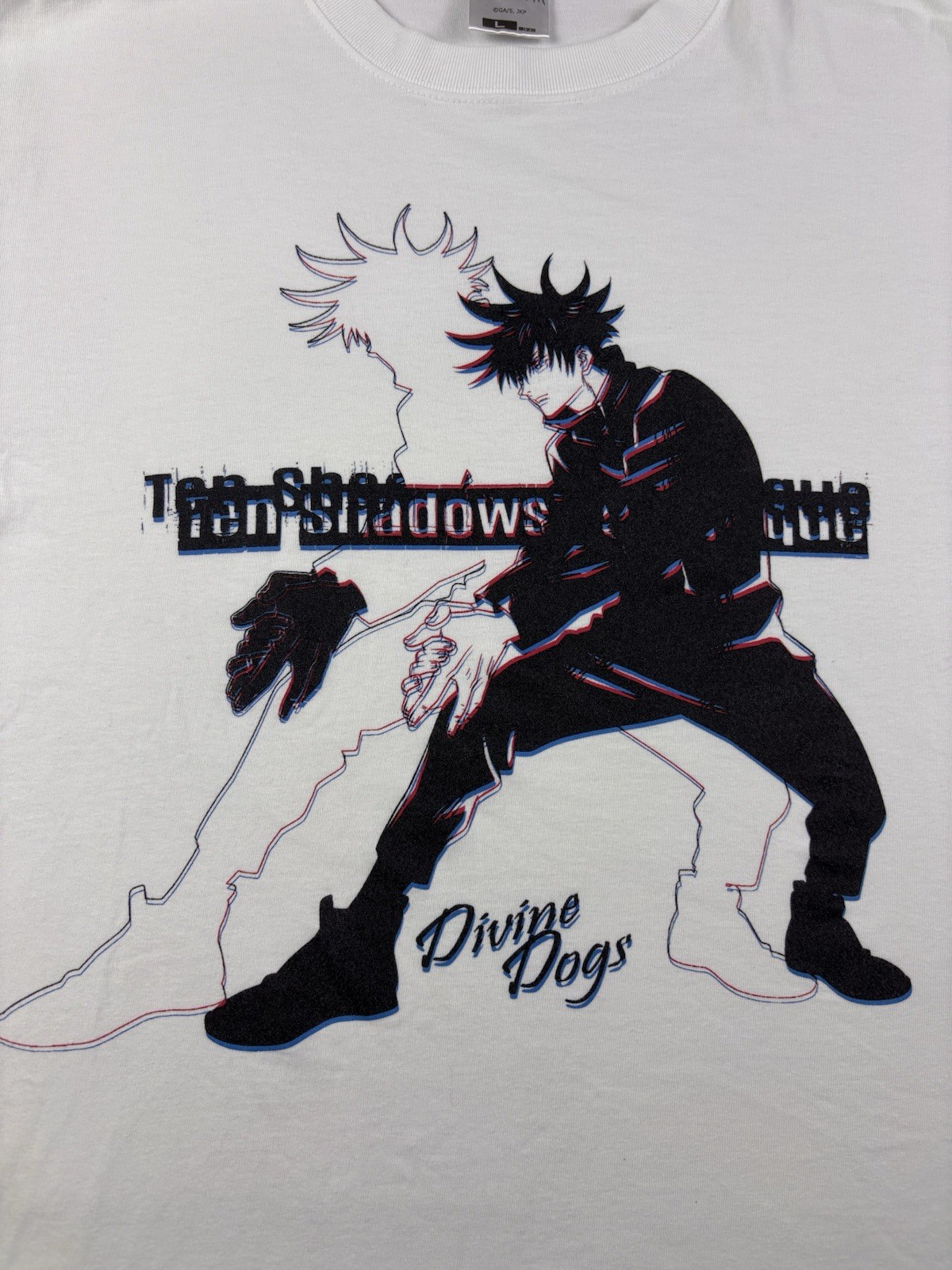 Cospa JUJUTSU KAISEN Megumi Fushiguro T-shirt Mend Size Large White Anime gallery