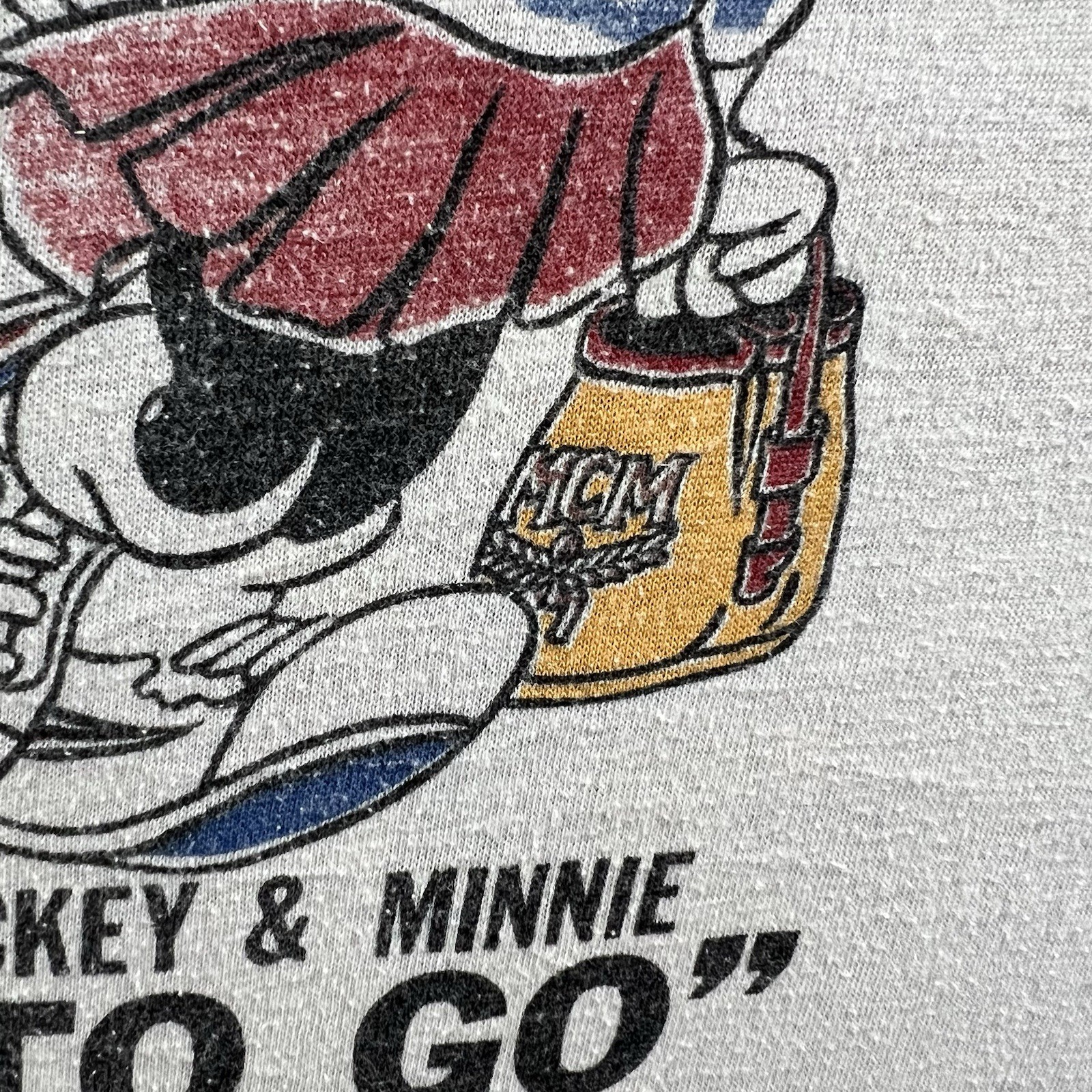 Vintage Mickey Mouse Good To Go Shirt Mens Large Rap Hip Hop Parody Distressed gallery