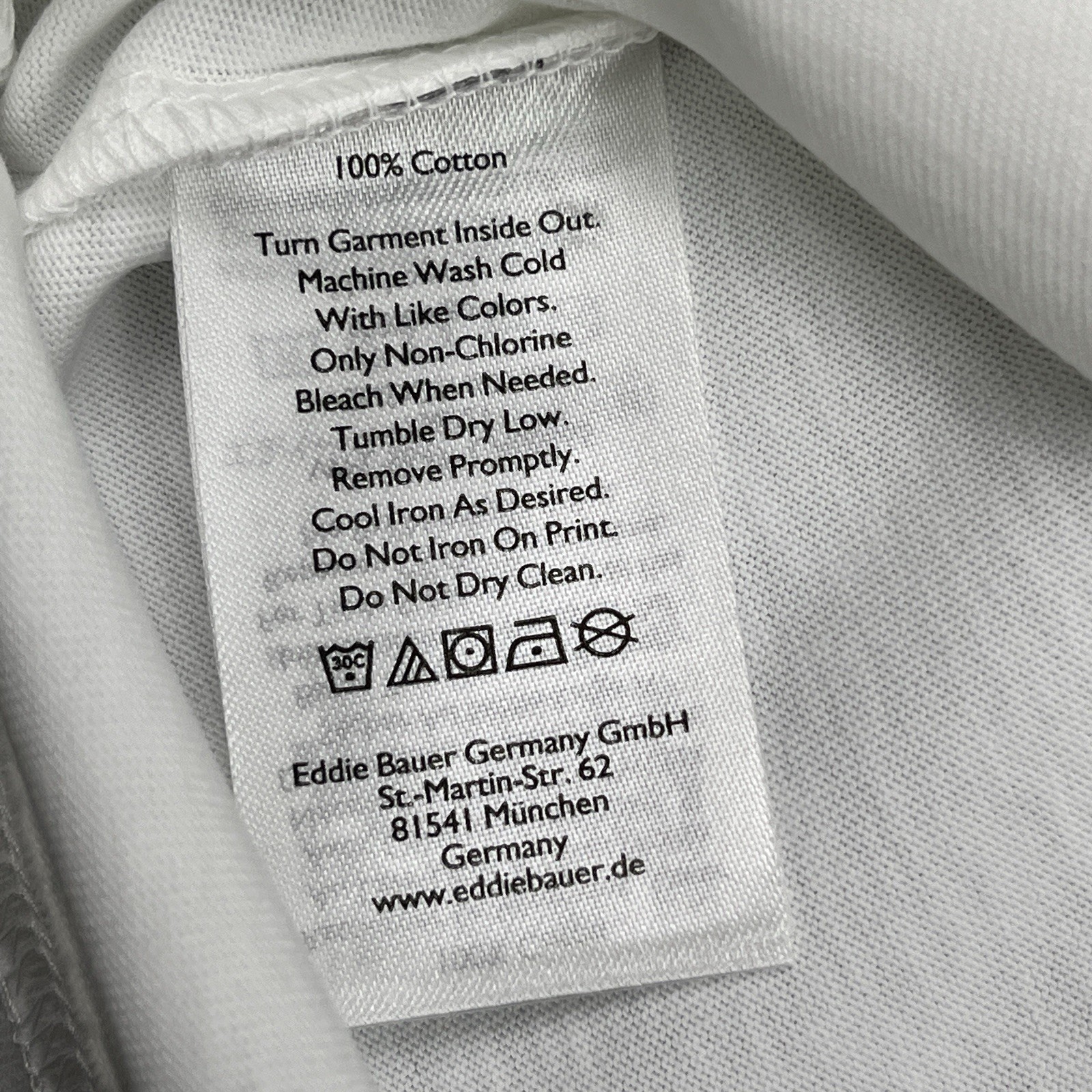 NWT Eddie Bauer Men's Large T-Shirt Pocket White Crewneck Short Sleeve gallery