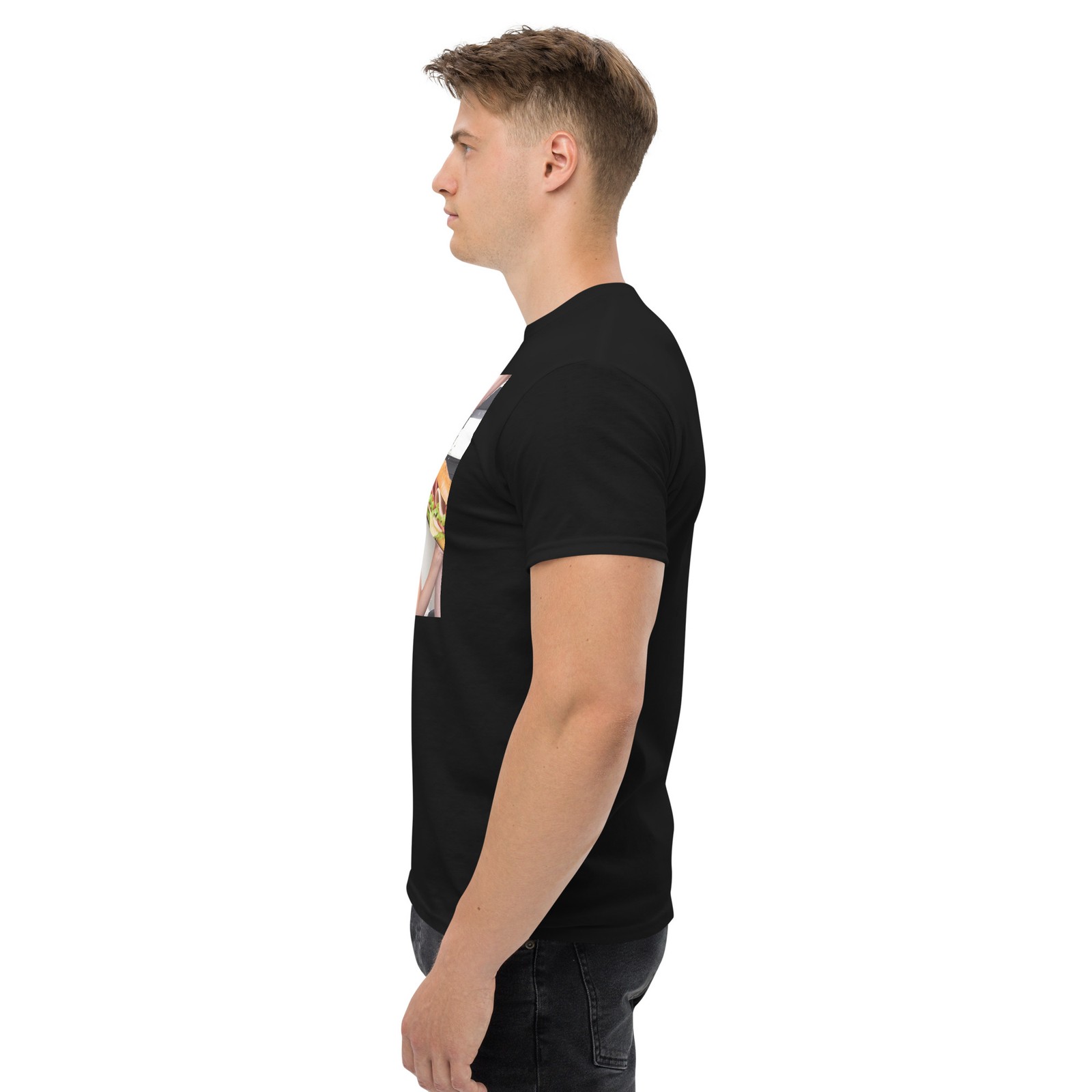 Mia Khalifa Eating A Sandwich Unisex Classic T-Shirt (Size S-5XL) gallery