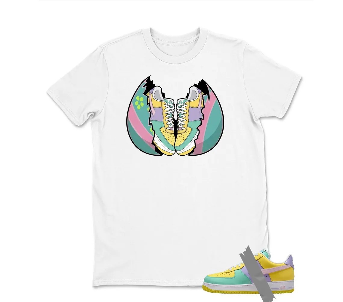 Shirt to match Dunk Easter Air Force 1 Emerald Rise Yellow Pulse Hydrangeas gallery