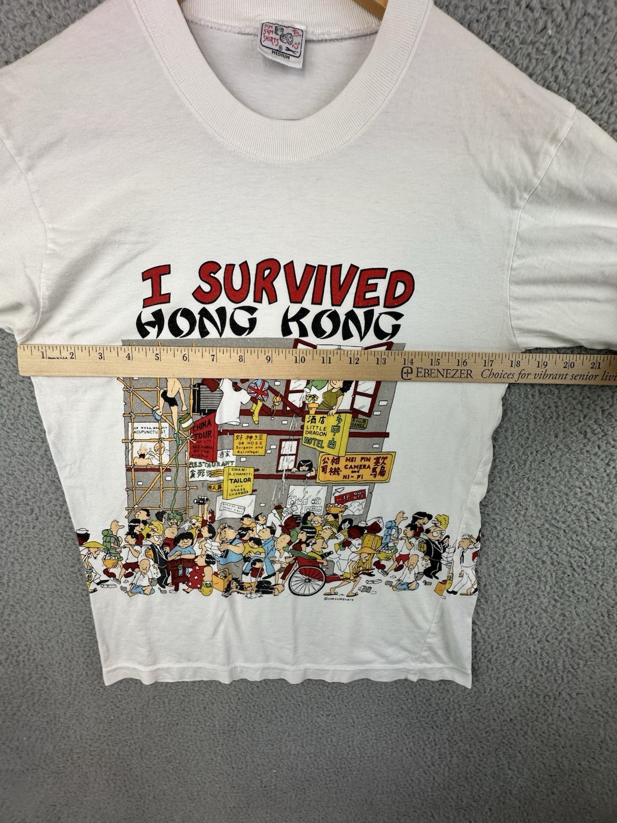 VTG 80s 90s I Survived Hong Kong Souvenir Tourist T-Shirt Medium Dim Sum Shirts gallery