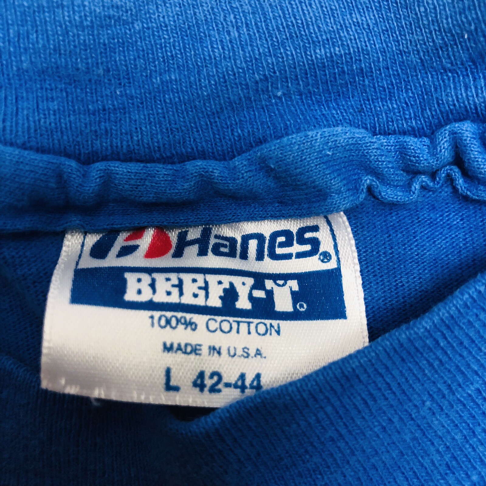 Vintage 1990 Blue Freedom 'You Dont Know Its Gone' Political T Shirt Size L gallery