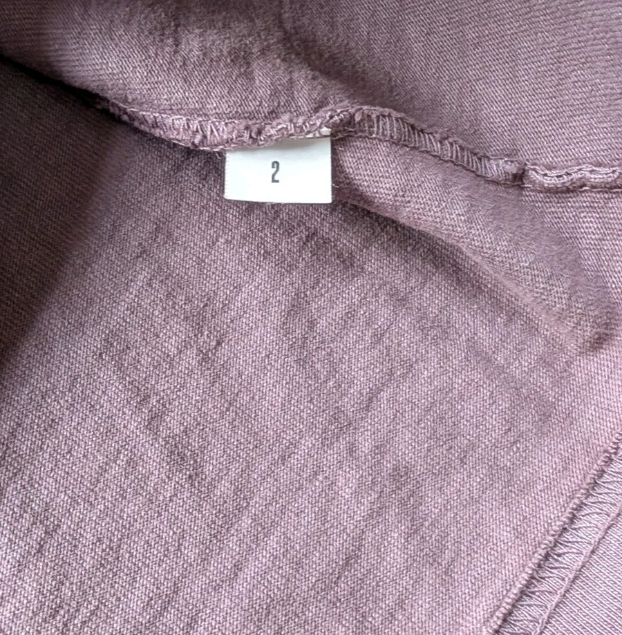 Size 2 - LAA SAMPLE Plum Long Sleeve Los Angeles Apparel gallery