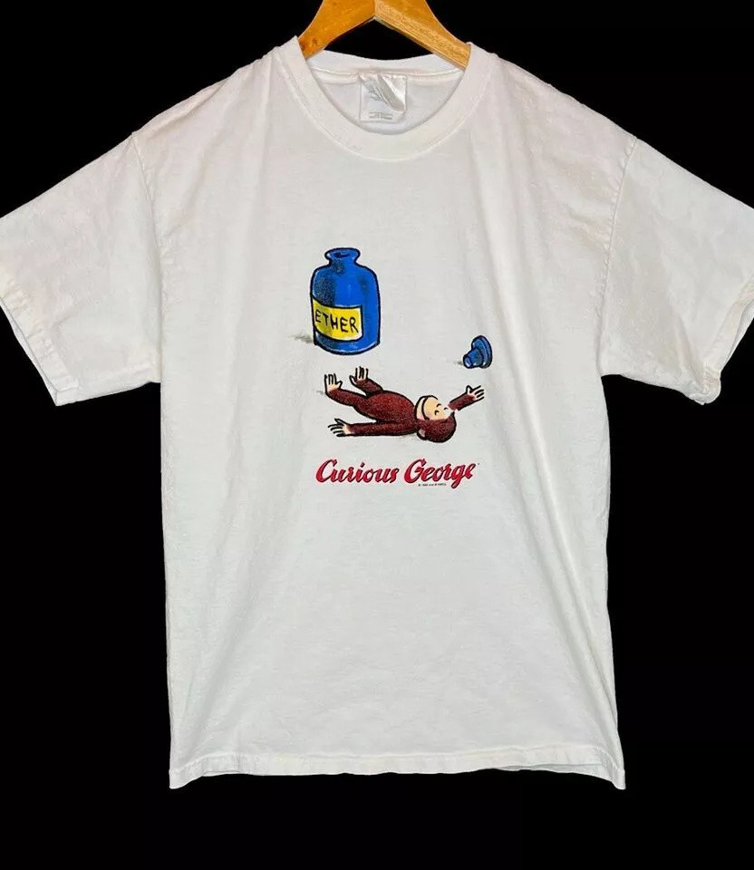 90s Curious George Ether T Shirt TV Show Universal Studios gallery