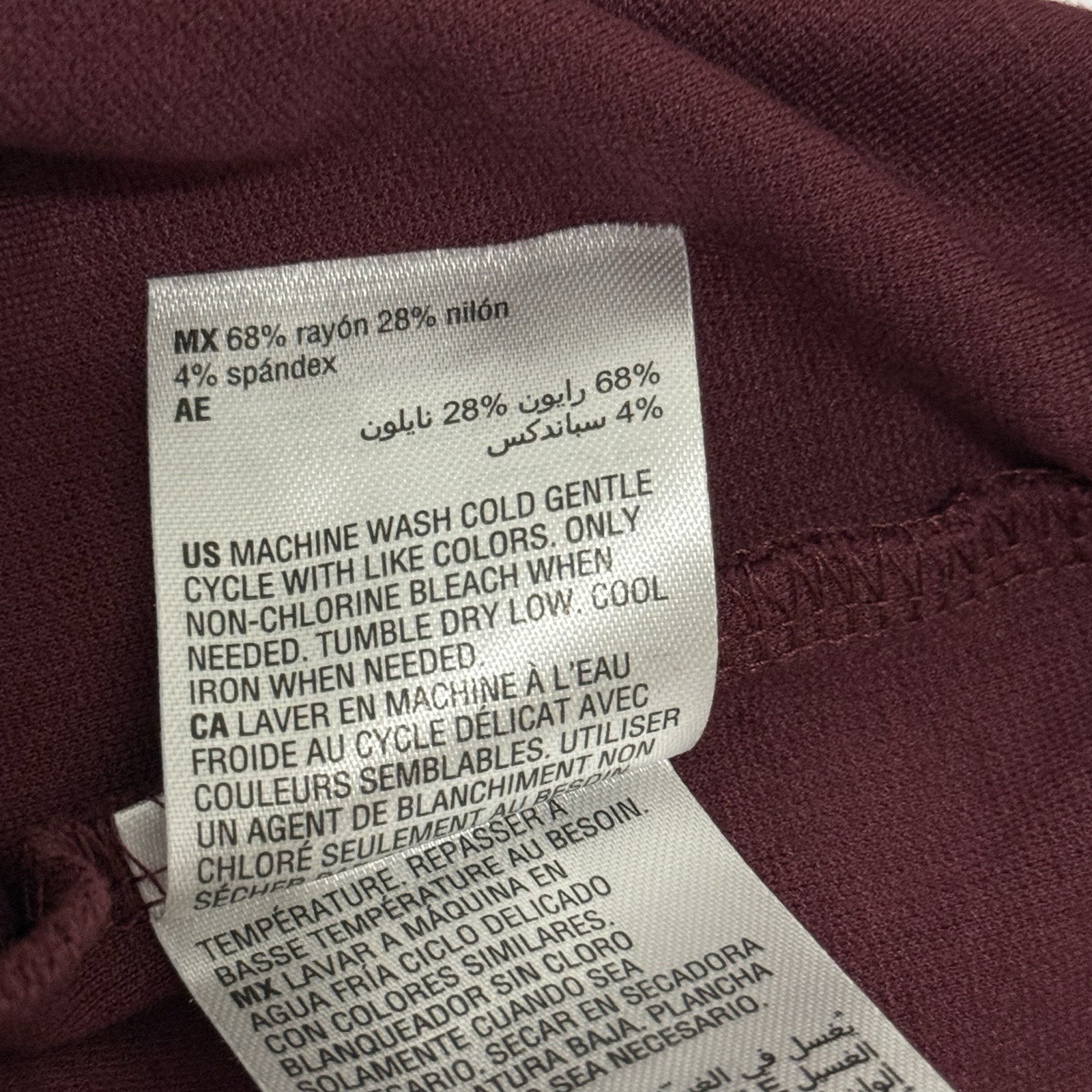 Alfani Stretch Crewneck T-Shirt in a burgundy/maroon Sz-XXL gallery