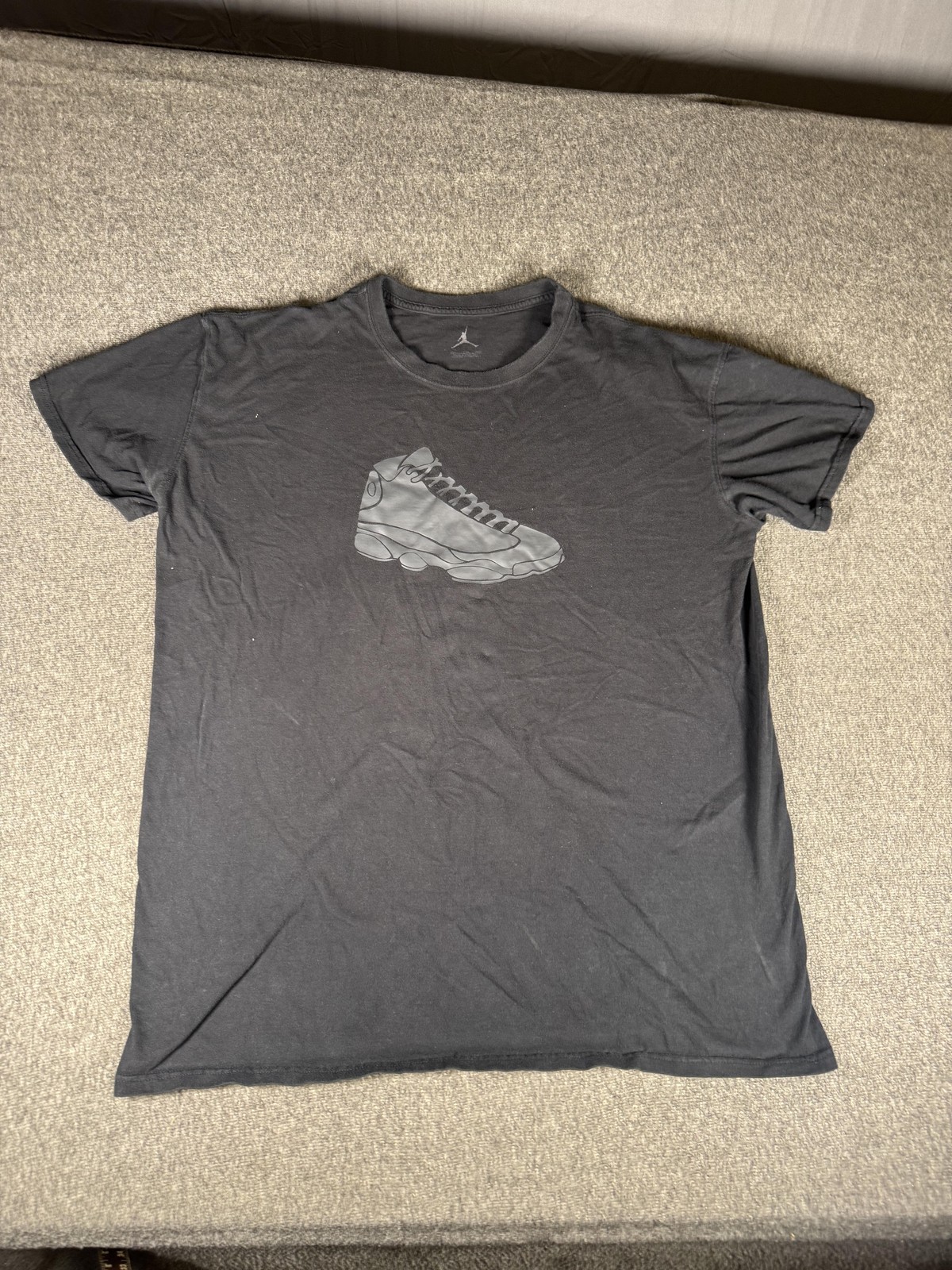 Jordan Shirt Mens 2XL Black Air Jordan 13 Sneaker Graphic Tee Jumpman Basketball gallery