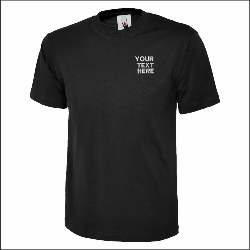UNEEK T-Shirt | Personalised Name | Text | Custom Embroidered | Unisex or Man UK gallery