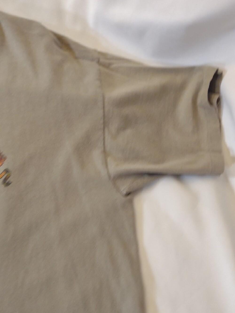 Vintage Quiksilver Khaki Short-Sleeve Tee w/ Sm. Logo Front / Lg. Logo Back - XL gallery
