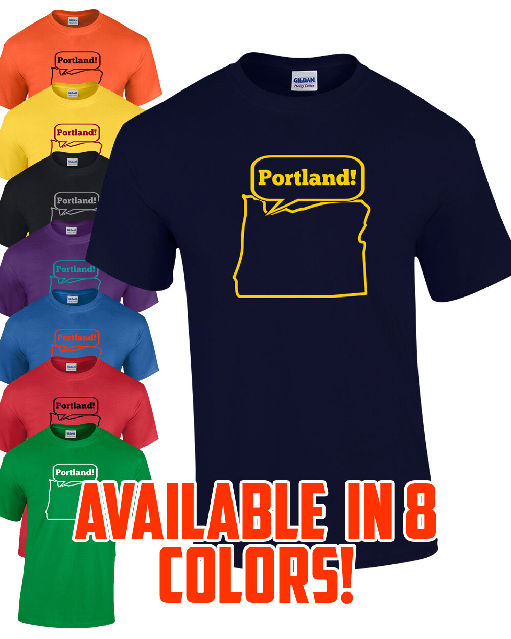 PORTLAND T-Shirt Multi Colors S-XL FREE S&H! hipster tourism cute fun souvenir gallery