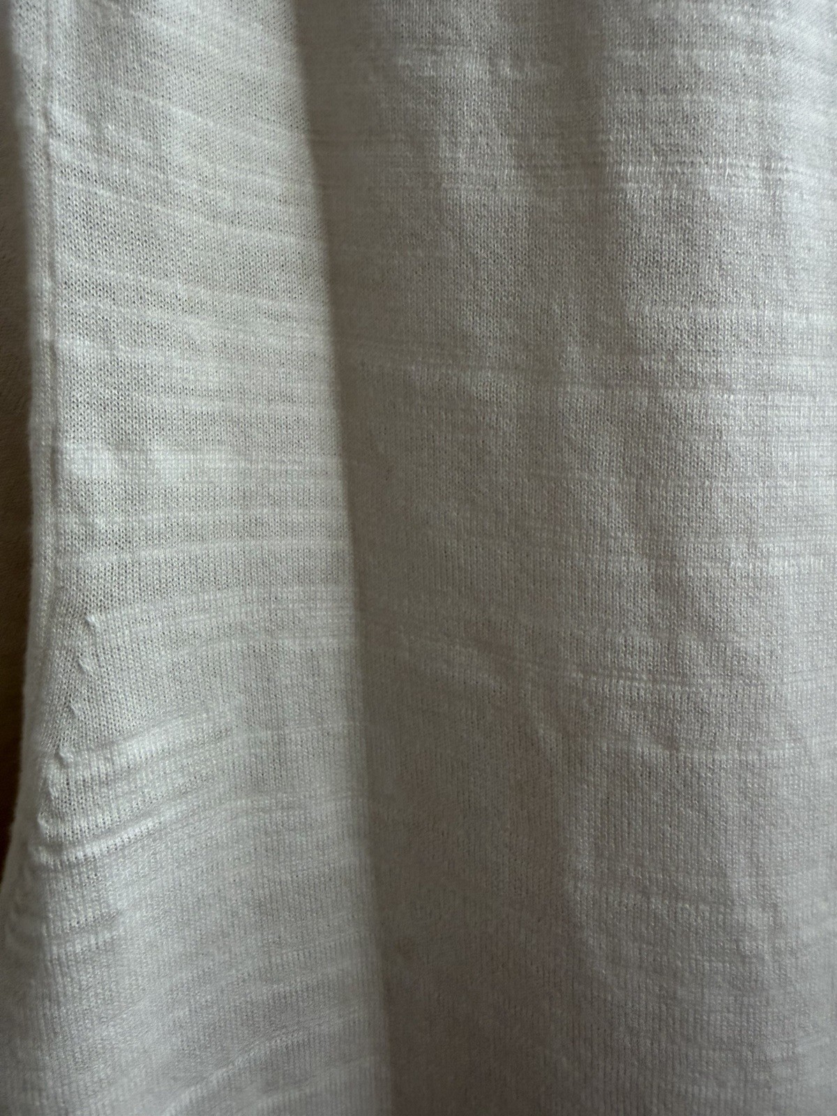 New Buck Mason Avalon Knit Tee Size L Ivory $98 gallery