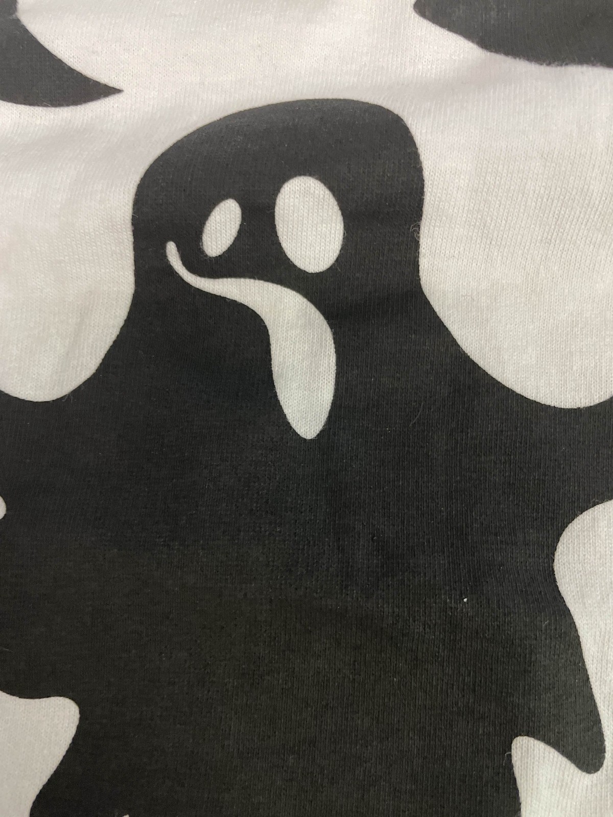 Off-White Men's Ghost Print Short Sleeve Crewneck T-Shirt BE5 White Size 2XS gallery