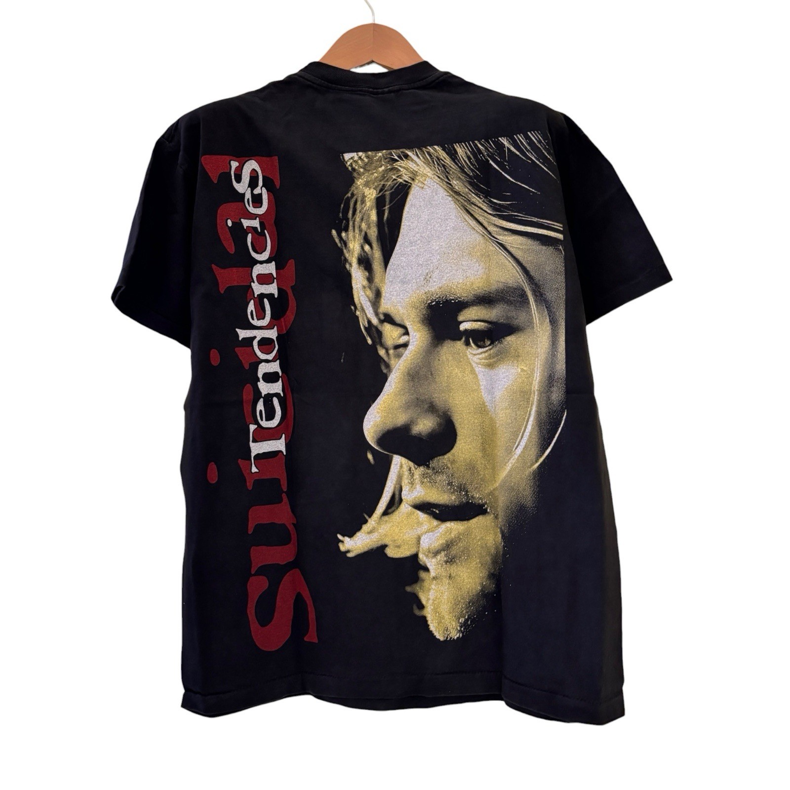 Vintage Kurt Cobain “Suicidal Tendencies” Nirvana 90s Band Shirt REPRINT Sz XL gallery