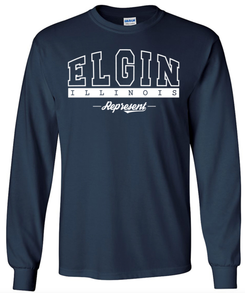 Elgin Illinois T-Shirt Long Sleeve Graphic tee gallery