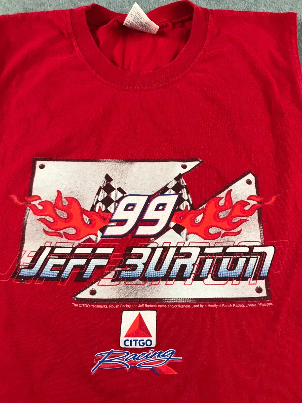 Vintage Alstyle Apparel Activewear Tank Top Shirt Mens XL Red Jeff Burton Citgo gallery