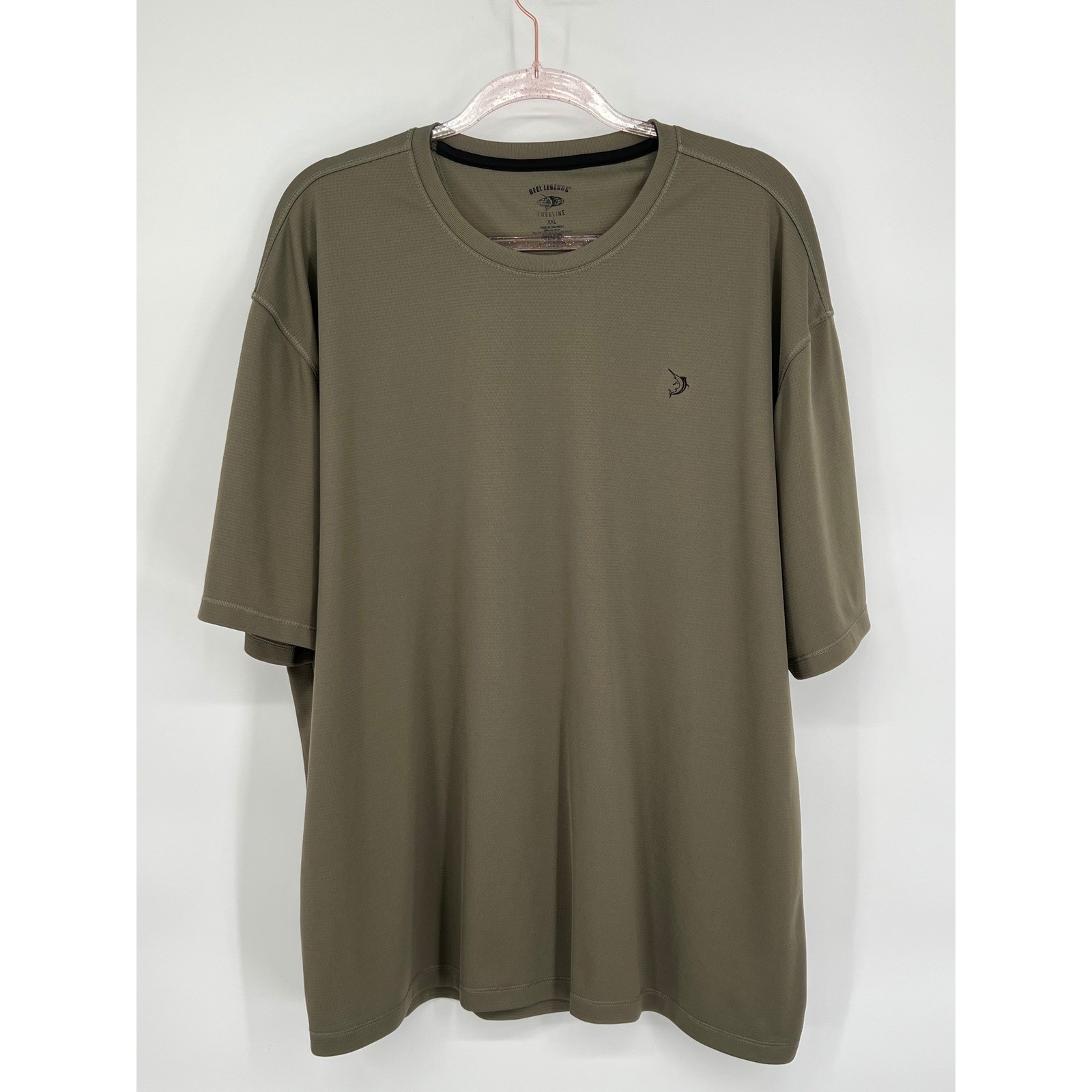 Reel Legends Freeline XXL Olive Green Fishing T-Shirt Marlin Logo Short Sleeve gallery