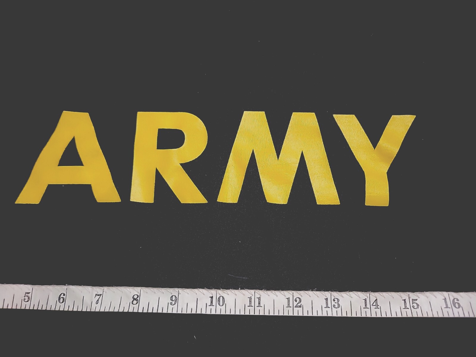 Army Tshirt Blk Cotton Large See Pics For Sizes Excond SS Spellout gallery