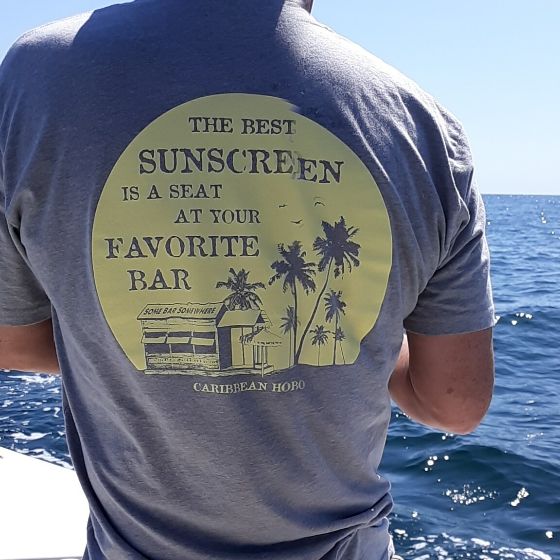 Caribbean Hobo T-shirt Sunscreen Bar Key West Cabo Island rum Tequila beach pub