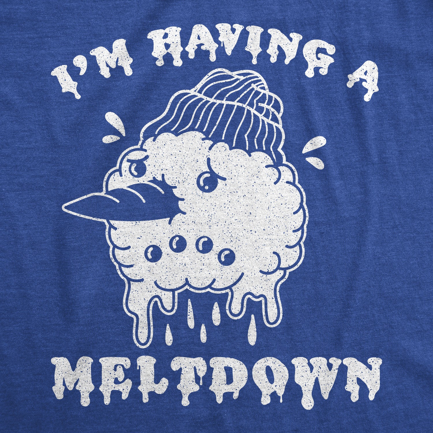 Mens I'm Having A Meltdown T Shirt Funny Winter Snowman Anxiety Novelty Tee gallery