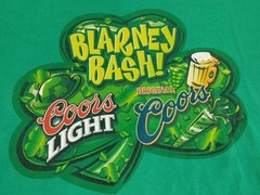 Vintage Coors Light Blarney Bash Gildan Green TShirt St Patrick’s Day Men’s XL