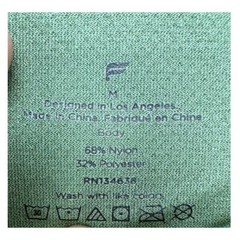 Fabletics Shirt Adult Medium Green Nylon Blend Workout Tee Exercise T-Shirt Mens