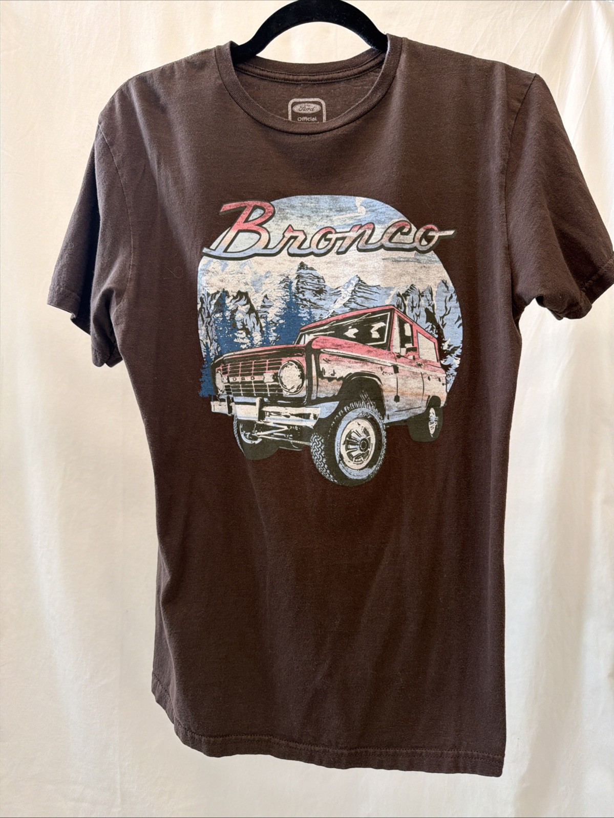 FORD BRONCO OFFICIAL LICENSED MERCHANDISE, Brown Short Sleeve T-shirt, Size gallery