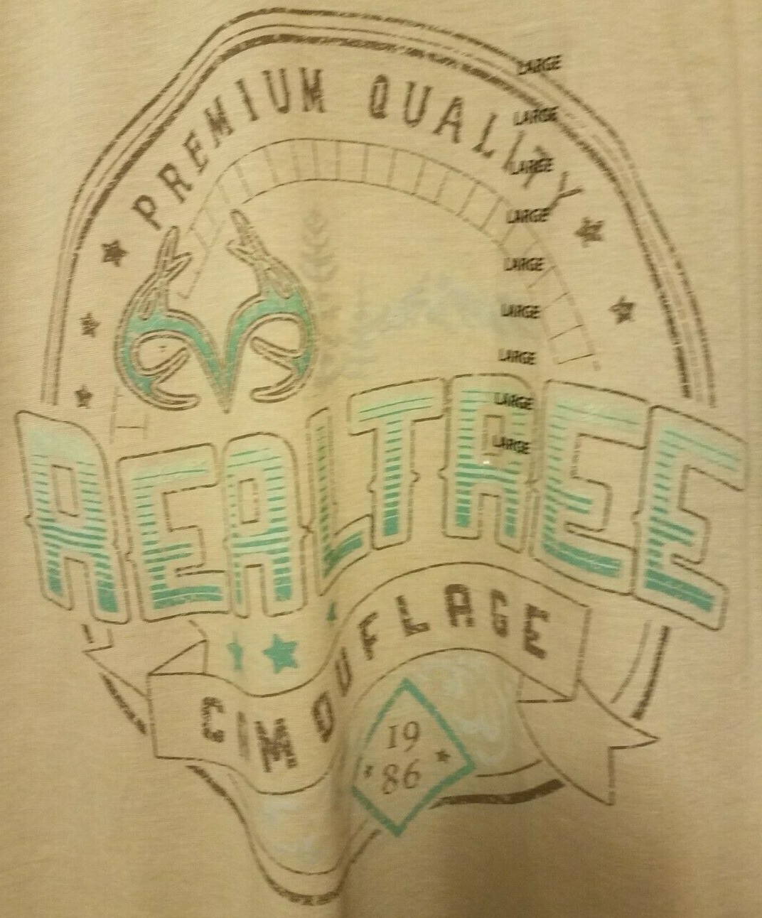 RealTree Premium Quality Camouflage Since 1986 T Shirt Mens Size Large SS NWT gallery