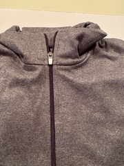 Nike 1/2 zip T Shirt, Size Large, Gray, DriFit