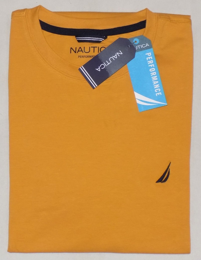 Nautica Men's Active Stretch Performance T-Shirts Goldstar L New gallery