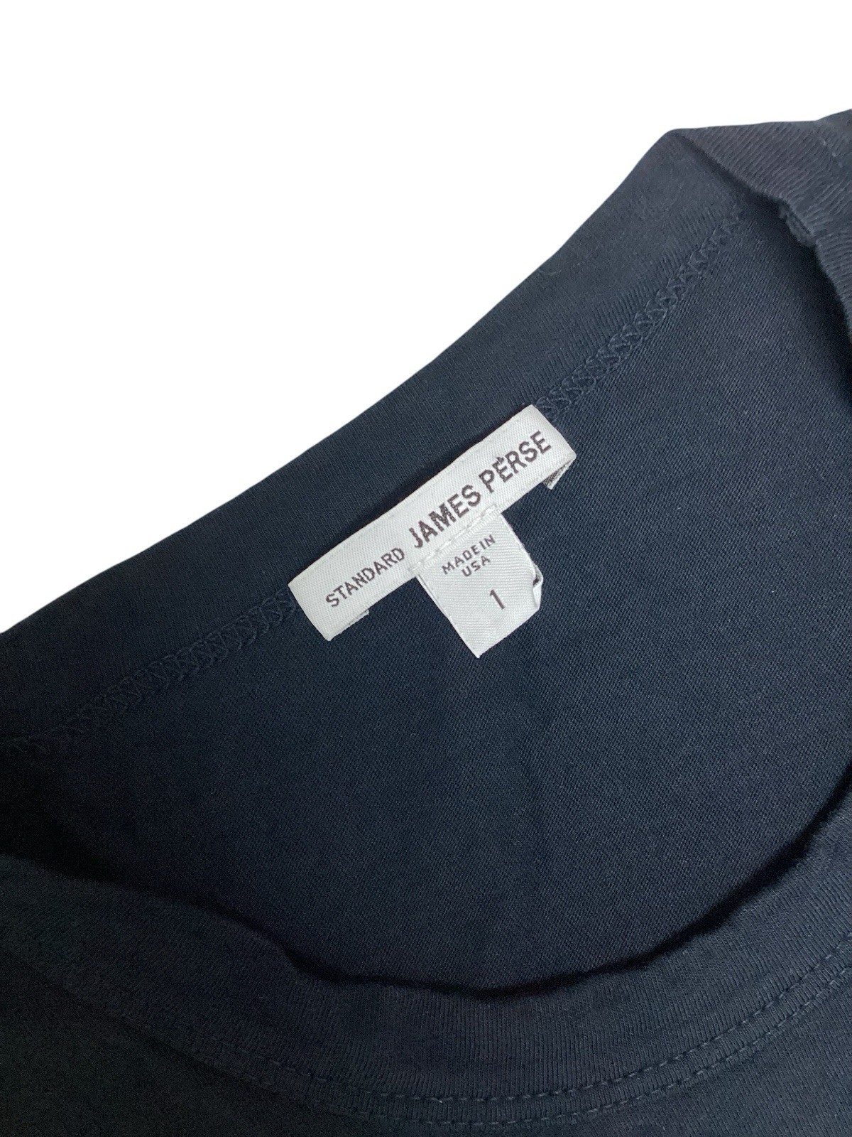 James Perse T-Shirt Crew Neck Long Sleeve 100% Combed Cotton Minimalist Size S gallery