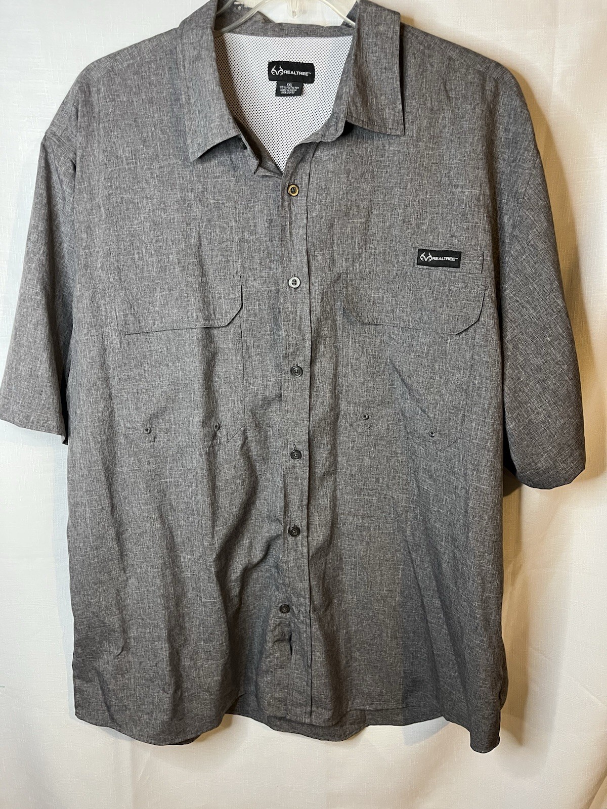 Realtree Fishing Perf T-Shirt Charcoal/Black, Size XXL With Vent gallery