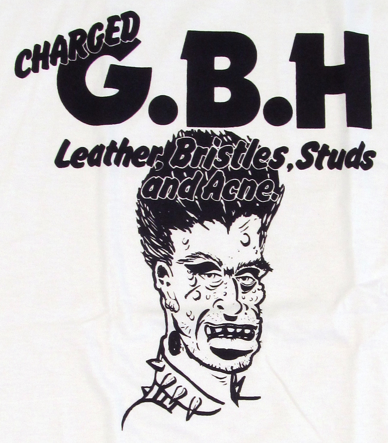 CHARGED GBH T-shirt G.B.H. Studs Punk Rock Tee Adult S,M,L,XL White New gallery