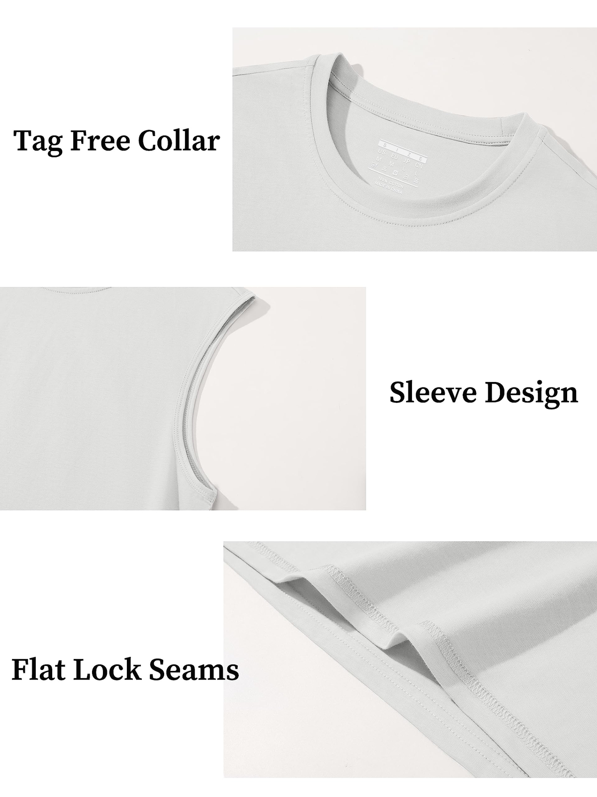 Men's Sleeveless Muscle Tee Cotton Tank Tops Gym Fitness Casual Swim Sport Shirt gallery