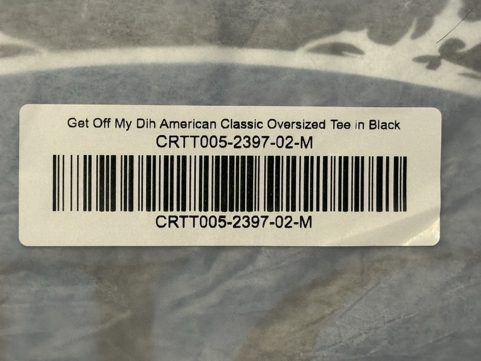 M - Civil Regime Get Off My Dih American Classic Oversized Tee In Black IN HAND✅ gallery