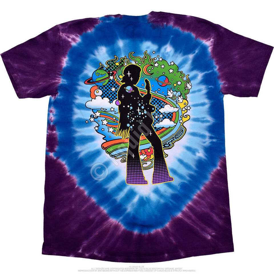 JIMI HENDRIX-MOD-TIE DYE-2 SIDED T-SHIRT S-M-L-XL-XXL Experience, GYPSIES gallery