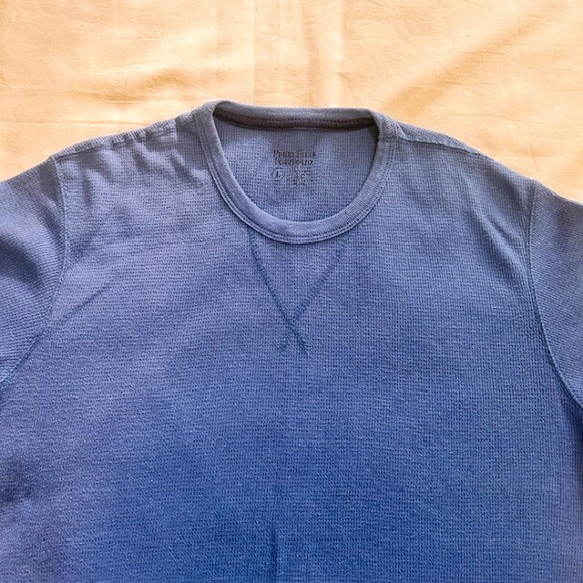 Perry Ellis Mens Long Sleeve Tee sz M Blue read gallery