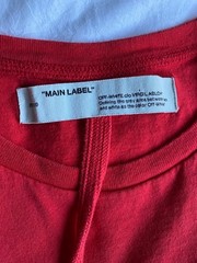 OFF-White 2013 “Main Label” Seasonal Special Edition Red T with Original String
