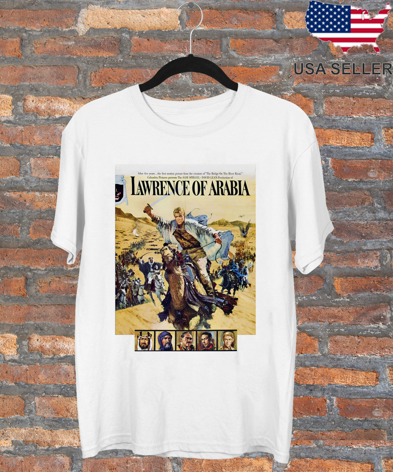 LAWRENCE OF ARABIA Movie 1962 Short Sleeve T Shirt Full Size S-5XL