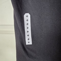 Time Space Black Graphic T-Shirt Utility Pocket Techwear Streetwear Size M